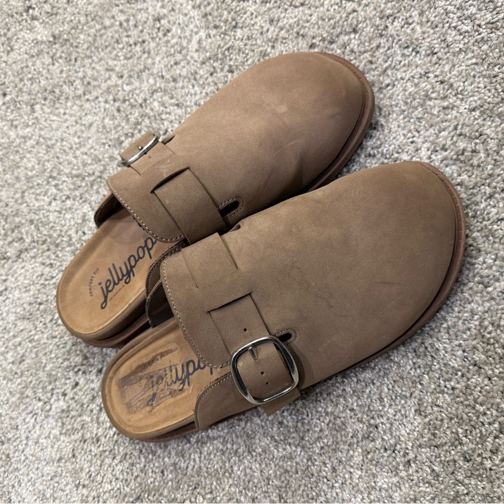 Jellypop Men's Tan Slip-On Loafers with Buckle